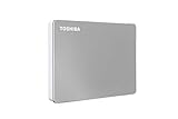 Toshiba Canvio Flex - Disco Duro Externo portátil (2 TB, USB-C, USB 3.0), Color Plateado