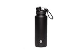 (black) - Tal Stainless Steel 1180ml Water Bottle, Black