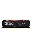 Kingston Fury Beast RGB 8GB 3600Mhz DDR4 CL17 UDIMM Memoria Gamer Para PC Color RGB (KF436C17BBA/8)