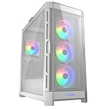 COUGAR DUOFACE Pro RGB Mid Tower - Caja para Ordenador con 2 Placas Frontales y Ventiladores RGB...