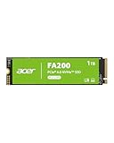 Acer 1TB Gen4 NVMe M.2 SSD - Hasta 7200 MB/s -FA200-1TB- Unidad interna de estado sólido