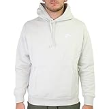 Sudadera con capucha Hombre Nsw Club Pullover Hoodie, Nike, Hombre, Light Bone/Light Bone/White, XL