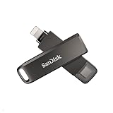 SanDisk Unidad Flash iXpand Luxe de 128 GB para iPhone y Dispositivos USB Tipo C -...