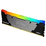 Kingston Fury Renegade Black RGB DDR4, Memoria Gamer para PC, Capacidad: 16GB, Frecuencia: 3600MT/s,...