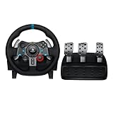 Logitech G29 Driving Force Volante de Carreras y Pedales, Force Feedback, Aluminio Anodizado,...