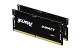 Kingston Fury Impact DDR5, Memoria Gamer para Laptop, 32GB Kit (2x16GB), 4800MT/s, CL 38, SODIMM...