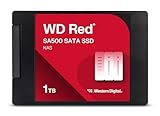 Western Digital WD Red SA500 NAS 3D NAND Interno SSD, 6.35 cm, Rojo, 1 TB