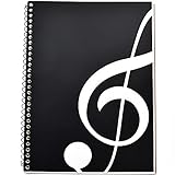 MOREYES - Cuaderno de composición de partituras en blanco con 100 páginas de 26 x 19 cm (cuaderno...