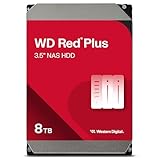 Western Digital 8TB WD Red Plus NAS Disco Duro Interno HDD - 5640 RPM, SATA 6 GB/s, CMR, caché de...