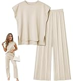 AUERQXZ Conjunto ropa mujer casual de 10 piezas,blusa sin mangas y pantalones para mujer, conjuntos...