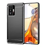 USDILU Case for Xiaomi 11T Funda y Xiaomi Mi 11 T Pro Funda Uso Rudo Carcasa Protector TPU Suave...