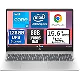 HP Chromebook Plus 15.6 pulgadas 15a-nb0003ca FHD 144Hz IPS Intel Core i3-N305 8GB LPDDR5 RAM 128GB...