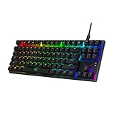 HyperX Alloy Origins Core, Teclado Gaming en Inglés Ten Keyless, Interruptores mecánicos HyperX...