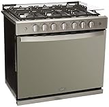 Whirlpool WER-3000D Estufa Gris Con Acentos En Cromo