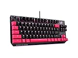 Asus teclado mecánico para juegos ROG Strix Scope TKL Electro Punk RGB, con cable, juegos FPS,...