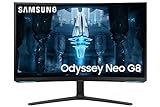 SAMSUNG Odyssey Neo G8 4K UHD 240Hz 1ms G-Sync 1000R - Monitor de juegos curvado, Quantum HDR2000,...