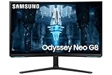 SAMSUNG Odyssey Neo G8 4K UHD 240Hz 1ms G-Sync 1000R - Monitor de juegos curvado, Quantum HDR2000,...