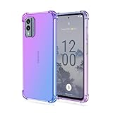 DABUNA Funda para Nokia X30 5G Case Uso Rudo,Transparente Colores Degradados Protectora de Cámara...