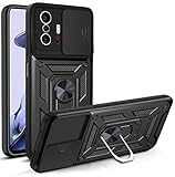 PENGPAI Funda para Xiaomi Mi 11T y 11T Pro Case Uso Rudo Protector cámara Soporte Acrílico Carcasa...