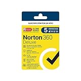 Norton 360 Deluxe - Software Antivirus para 5 Dispositivos con VPN, Copia de Seguridad de 50GB para...