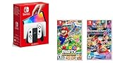 Consola Nintendo Switch OLED w/White Joy-Con - Standard Edition (Versión Internacional) + juegos...