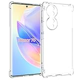 USTIYA Funda para Honor 70 5G Case Uso Rudo Transparente Protectora de cámara Carcasa...