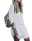 Bsubseach Traje de Baño Sexy Blusa Casual Cubrir Bikini Kimono Verano Pareos de Blusa Casual Camisa...