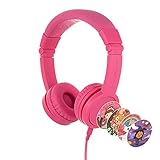 ONANOFF BuddyPhones Explore Auricular para móvil Biauricular Diadema Rosa, Blanco Alámbrico -...