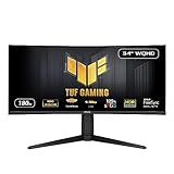 ASUS Monitor Gamer Curvo TUF Gaming VG34VQL3A, 34 Pulgadas, WQHD (3440 x 1440), 180Hz, 1500R,...