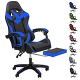 SELECTSHOP Silla Gamer Reclinable con Reposa Pies Silla Gaming Ergonómica Ajustable Silla Gamer...