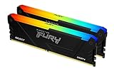 Kingston Fury Beast Black RGB DDR4, Memoria Gamer para PC, Capacidad: 16GB Kit (2x8GB), Frecuencia:...