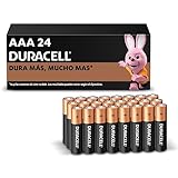 Duracell - Pilas AAA alcalinas, baterías AAA de Larga duración 1.5V, Paquete con 24 Pilas