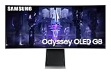 SAMSUNG 34-Inch Odyssey G85SB Series QD-OLED Ultra WQHD Curved Gaming Monitor, 175Hz, 0.03ms,...