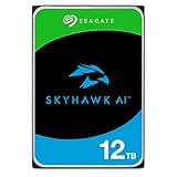 Seagate Skyhawk AI ST12000VE001 - Disco Duro Interno de 12 TB, SATA (SATA/600) - Grabadora de vídeo...