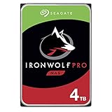 Seagate IronWolf Pro - Disco duro interno NAS de 4 TB - SATA de 3.5 pulgadas 6Gb/s 7200 RPM 128MB...