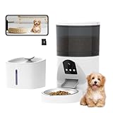 EASYTAO Alimentador Automático con 2MP Camara para Perros y Gatos, 2.4G/5G WiFi Comedero...