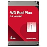 Western Digital 4TB WD Red Plus NAS Internal Hard Drive HDD - 5400 RPM, SATA 6 GB/s, CMR, 256 MB...