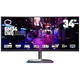 Cooler Master GM34-CWQA 34' ARGB Curvo 144Hz VA QD Tech Ultra-WQHD 3440 x 1440 PC Monitor, 0.5ms...