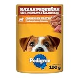 PEDIGREE Alimento Húmedo Raza Pequeña Cordero Filetes 24 Sobres