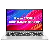 HP ProBook 445G8 14' FHD Laptop Computer, AMD Ryzen 5 5600U, 16GB de RAM DDR4, SSD de 512 GB,...