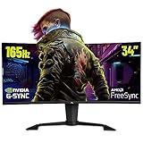 YEYIAN Monitor Gamer Ultra Ancho 2K 34' Curvo Sigurd 144Hz, 1ms, WQHD 3440x1440, VA, Pip/PBP,...