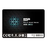Silicon Power 512GB SSD 3D NAND A55 SLC Cache Performance Boost SATA III 2.5' 7mm (0.28') Internal...