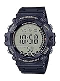 Casio Reloj deportivo de cuarzo para hombre con correa de resina, negro, 24 (modelo:...