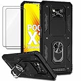 TUNKARMOR Funda para Xiaomi Poco X3 y X3 Pro y X3 NFC Case Capa - Incluye 2 películas Protectoras...