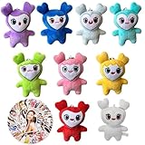 carefe 9 Piezas Muñeco De Peluche De KPOP Coreano Twice Momo con 30 Pegatinas,Juguetes de Llavero...