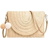 Bolsa de Playa Mujer - Tote Bag Mujer con Bolsillo Interior Crossbody Bolsa Correa de Hombro...