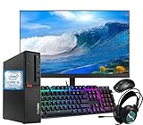 Lenovo ThinkCentre M710s SFF PC de computadora con Monitor FHD de 22 Pulgadas, Core i5-7400 de 3,0...