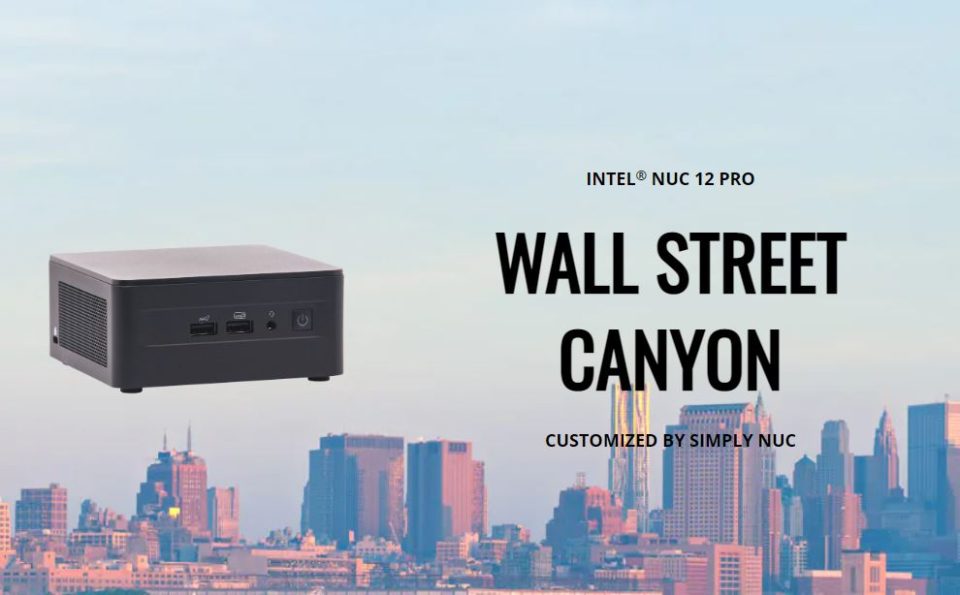 Intel NUC 12 Pro Wall Street Canyon Alder Lake