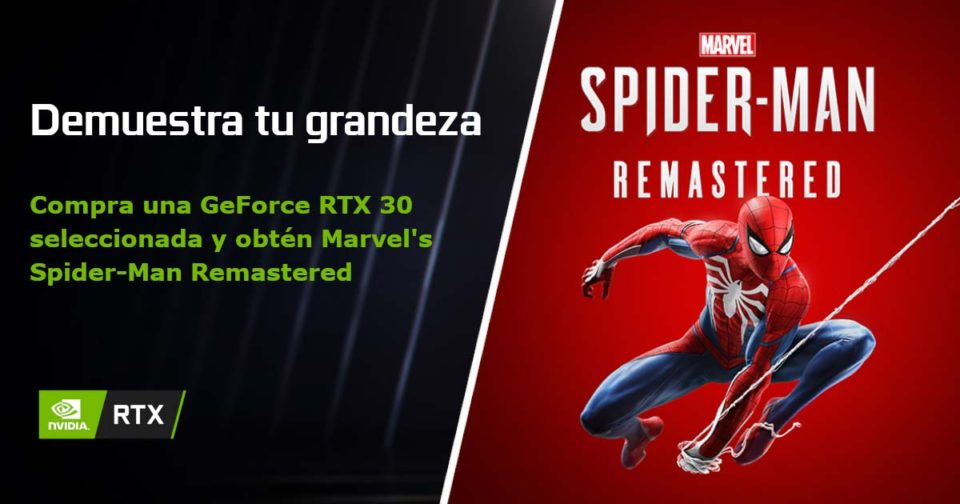 NVIDIA GeForce RTX 30 Spiderman Remastered Bundle Gratis