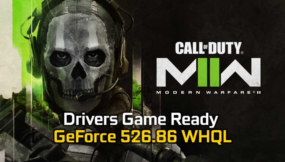 NVIDIA Driver Game Ready GeForce 526.86 WHQL